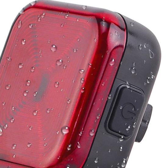Bicycle Tail Light with Brake Sensor Waterproof USB Rechargeable MTB Road Mountain Bike Seatpost Saddle Mount Night Riding Warning Rear Lamp