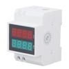 Over Under Voltage Protective Device Auto Recovery DIN Rail Mount 80‑300V 0.1‑99.9A 0.5in LED Digita