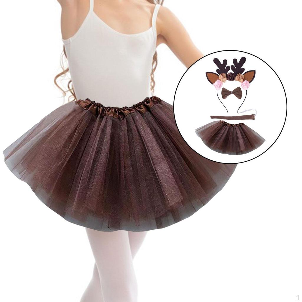 Deer Costume Set with Tutu And Headband for Celebrations