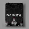 Men's T-Shirt Babymetal Band Vintage 100% Cotton Tees Short Sleeve T Shirt Round Neck Tops Plus Size