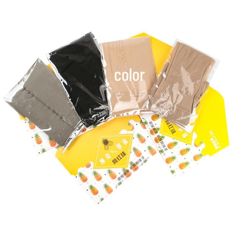 

Весняно-літній міцний прозорий колготки: Міцні шкарпетки з ананасами, які можна обрізати до будь-якої довжини для ефекту голих ніг, відчуття оголеності та ефекту, що підкреслює шкіру. One Size