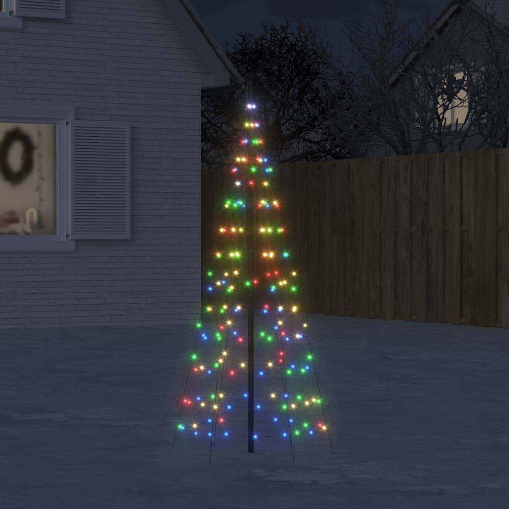 LED Christmas Tree 200 Multicolor LEDs 180 cm