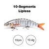 10 cm/12,5 cm haugi voblerid kunstliku söödaga püügiks Hard Multi Jointed Swimbait Crankbait Lifelike kalapüügivahendid