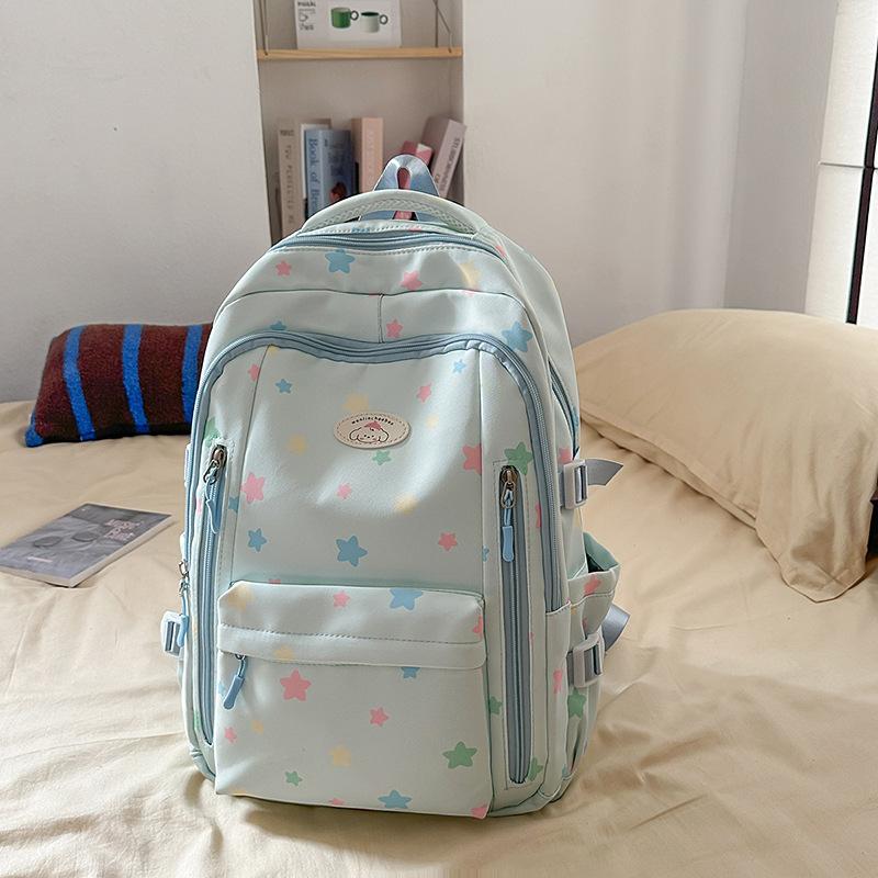 Schoolbag Female Korean Version of the New Large-capacity Schoolbag Junior High School Students Female Japanese Simple Casual Fashion Backpack