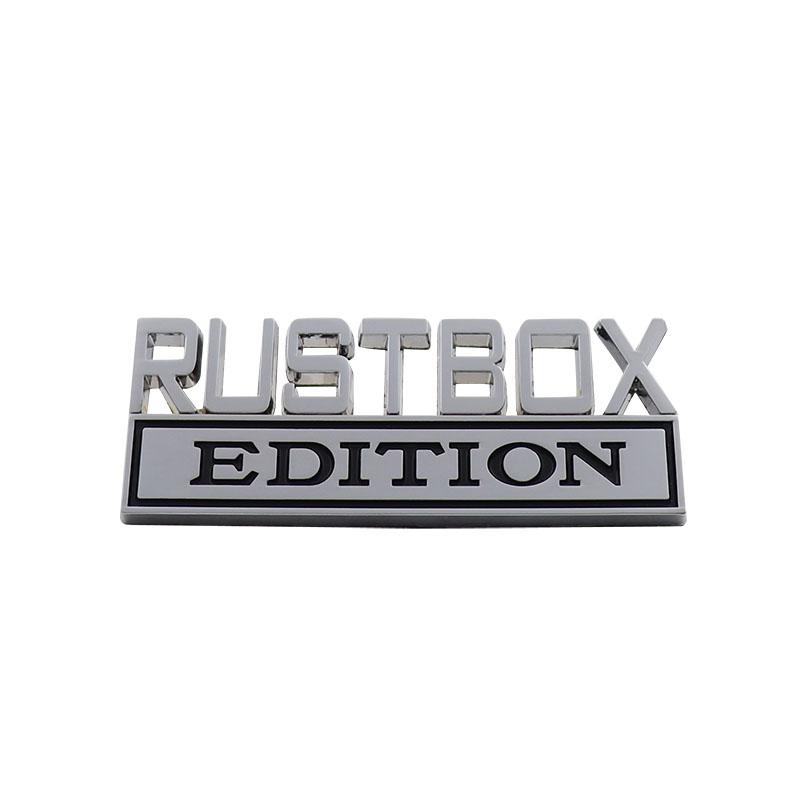 3D Car Styling RUSTBOX Edition for car Hood Fender trunk Rear Bonnet Nameplate Decal Emblem Badge Sticker