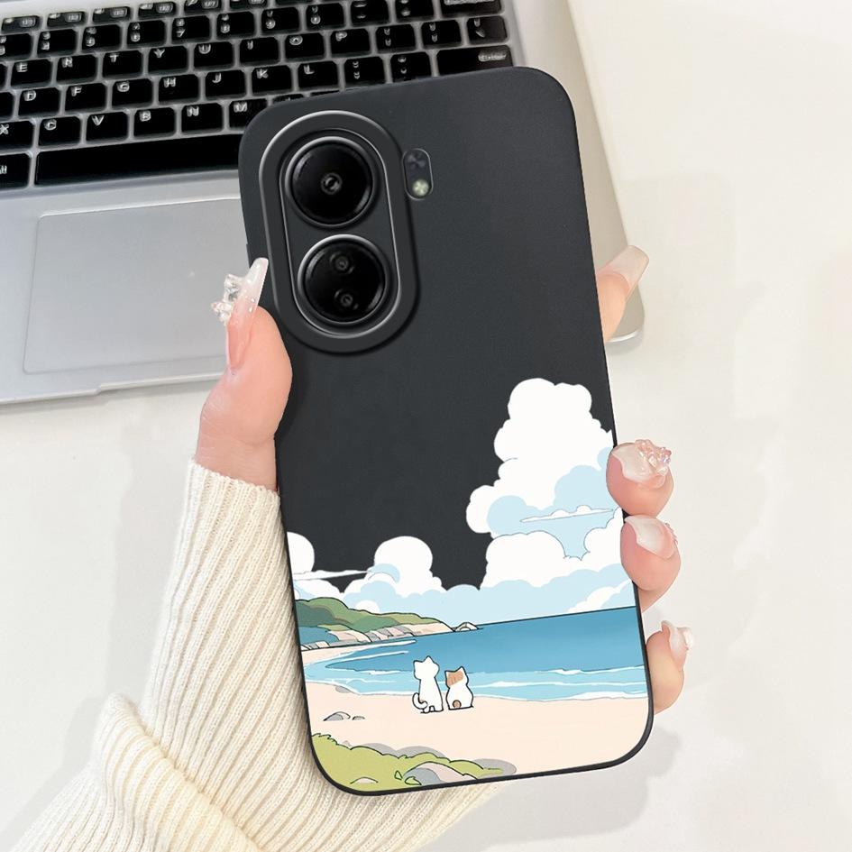 For Redmi 13C 4G Case Cute Rabbit Cartoon Protective Cover For Xiaomi Redmi 13C 2023 Phone Cases Redmi13C 13 C Shockproof Bumper