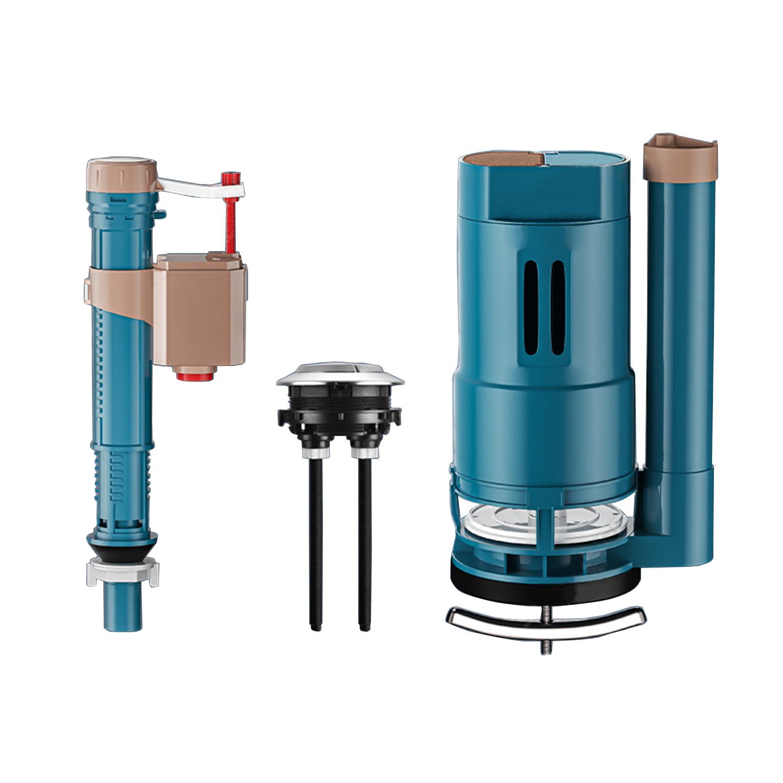 Toilet Inlet and Outlet Valves Set Drain Flush Cistern Valves Replacement Toilet Cistern Inlet Valves Easy to Install 18cm