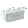 Data Cable Storage Box Cable Storage Box Organizer Dustproof Lid Data Cable Organization Box Non-Slip Bottom For Headset
