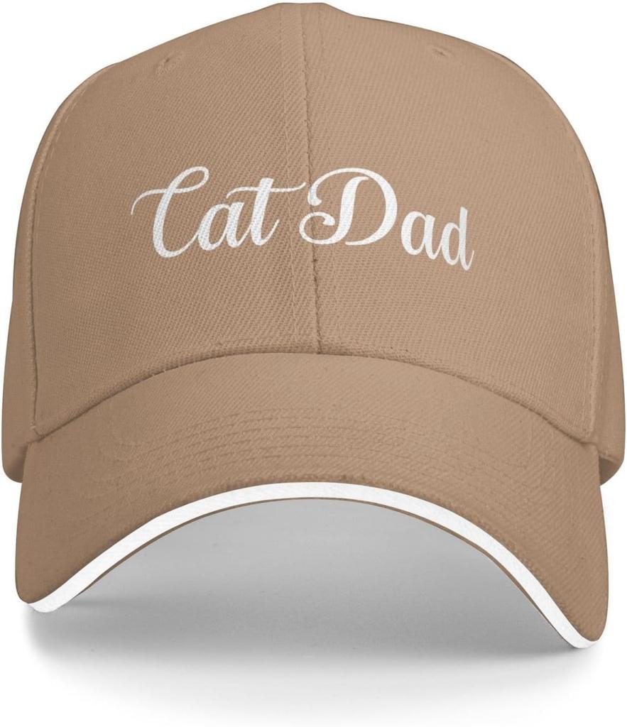 Katzenpapa Baseballkappe Polyester Klassisch Verstellbare Papa Mütze für Erwachsene Unisex