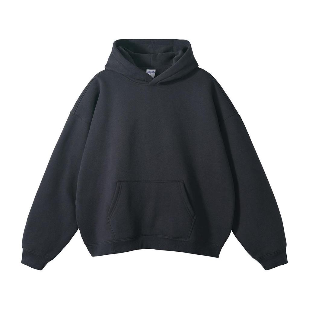 Men's & Women's Loose Autumn/Winter Velvet Hooded Sweatshirt – Trendy Drop Shoulder Pure Color Jacket