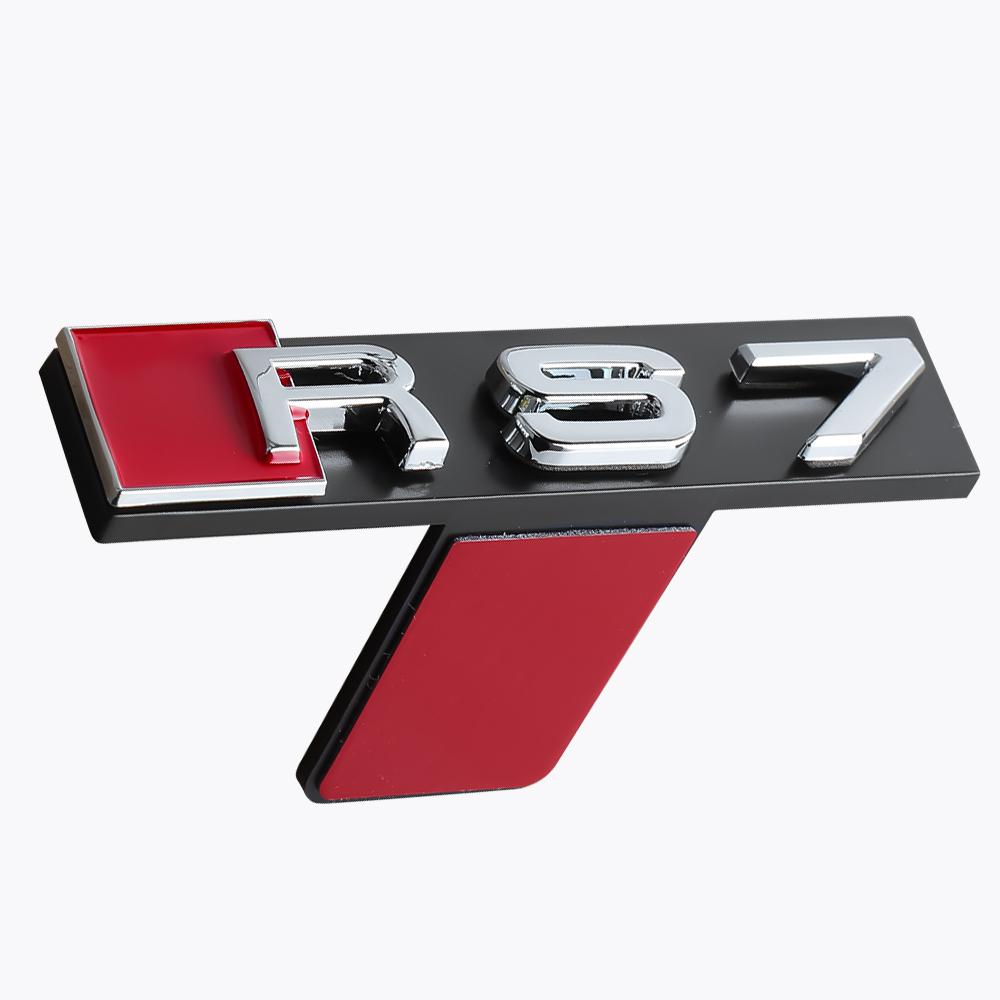 3D RS3 RS4 RS5 RS6 RS7 RS8 Badge Car Front Grille Emblem Auto Accessories For Audi Sline Quattro RS S TT A1 A2 A3 A4 A5 A6 A7 A8