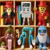 Italian Brainrot Meme Figures Toys Unique Funny Cartoon Weirdo Dolls Set Colorful Desk Toys & Home Decor - Creative Figurines