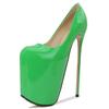 22cm Platform Super Stiletto High Heels Pumps Sexy Patent Leather Red Pink Extreme Heeled Party Fetish Wedding Shoes Big Size 50