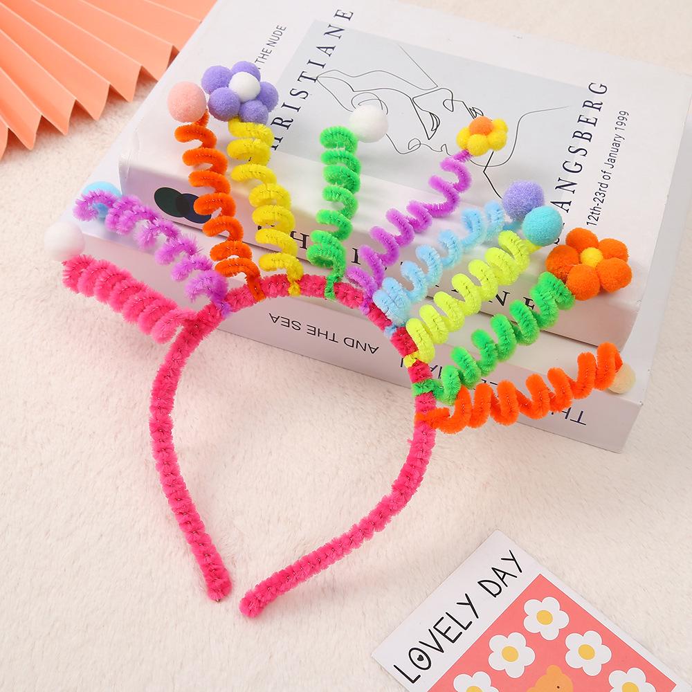 Korean Style Colorful Cartoon Headband for Birthdays, Cute Spring Dress-up & Fun Photo Props Cake Hat