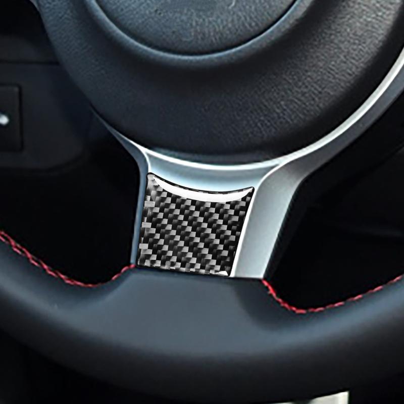 Real Carbon Fiber Car Accessories Driver Wheel Chin Decorative Cover Soft Sticker For Subaru BRZ Toyota 86 GT86 2017 2018
