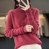 Damen Rollkragenpullover, Qinghe Kaschmir, 30% Kaschmir 70% Wolle, Winter Strickpullover Herbstpullover Kaschmirpullover