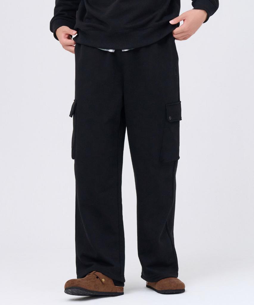 CHASECULT Men'S Cargo Pocket Wide Pants - Black