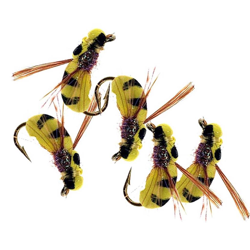 10/15/20/25Pcs Artificial Floating False Bee Lure Bait Fishing For Trout/Bass Flies Fishing Lure Bait