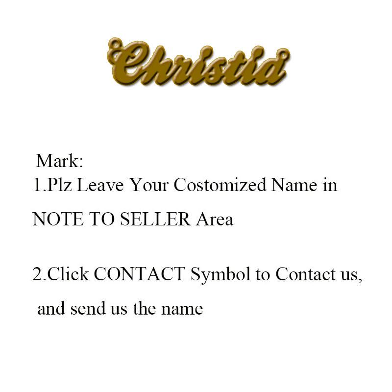 Stainless Steel Necklace Personalized Letter Gold Choker Necklace Pendant Nameplate Gift