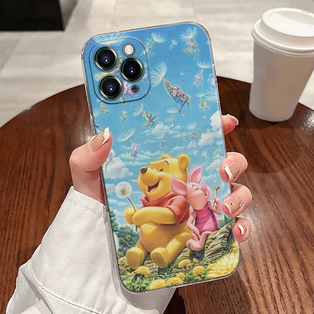 Winnie The Pooh Piglet Tigger Transparent Phone Case For iPhone 17 Pro Max 17E 11 12 13 14 15 16 Pro Max Plus 17 Air 16E 7 Cover