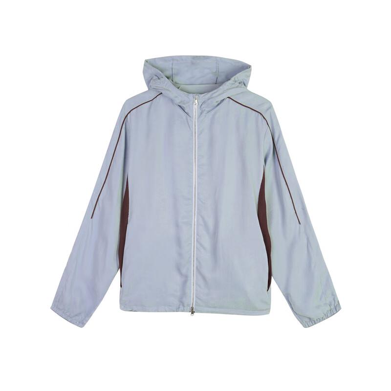 CROQUIS Men's Knit Splicing Short Hooded Jacket