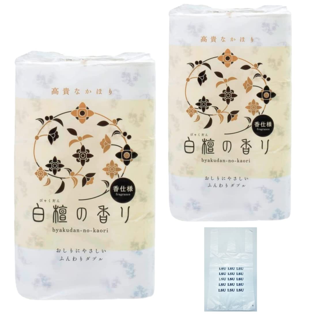

bags plastic Toilet Sandalwood Shikoku Tokushi [2 + bag] Paper, Scent, 12RW,