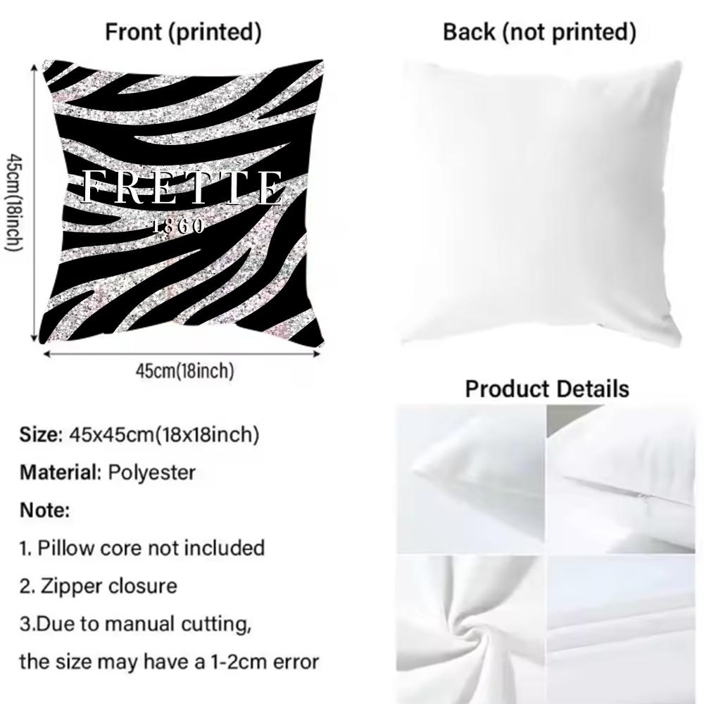 F-FREITAGS Fashion Cushion Cover Pattern Printed Pillowcase for Living Room Sofa Cushion Cover & Bedroom Decor
