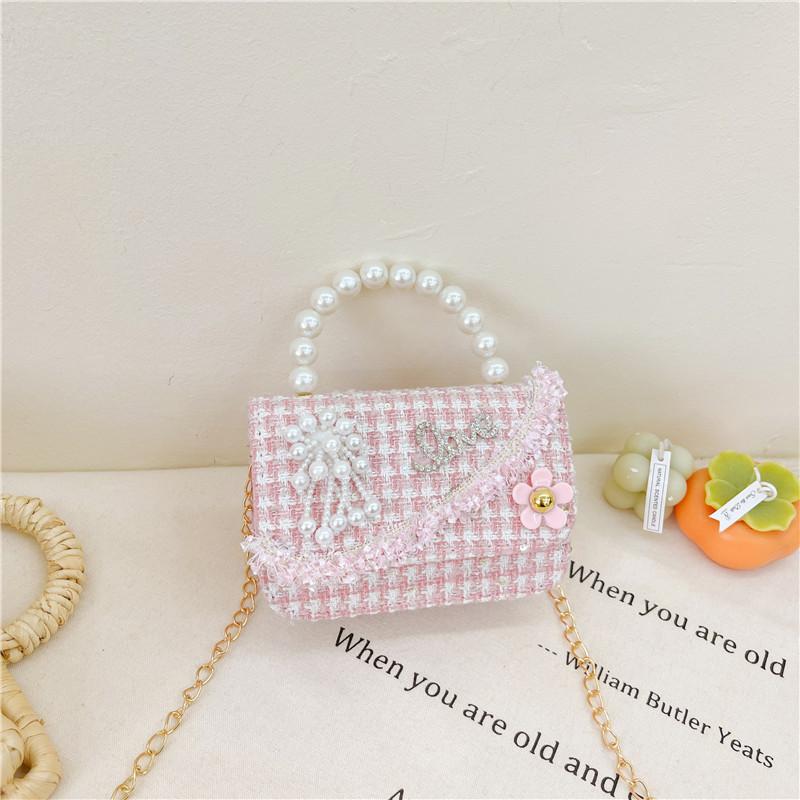 Delightful Mini Pearl Backpack Cute And Durable Handy Accessory For Young Children Pink