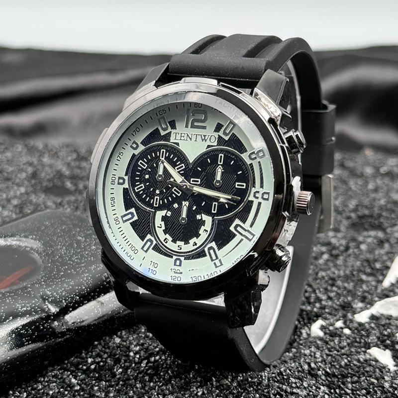 

JYL Men s Watch Trendy Student Casual Sports Silicone Strap Black castleton зелений колір