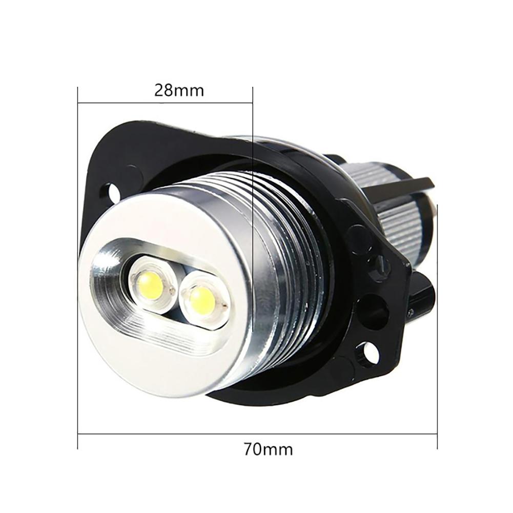 For BMW 325xi 328i  328xi E90 E91 10W Angel Eyes Bulbs Super Bright 6500K Car Fog Lights 2pcs Day Driving Lamp Fog Lights