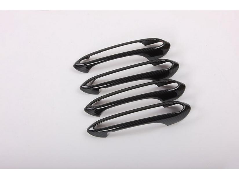 Kryt kliky dveří z ABS černého karbonového vlákna pro 2017 řadu 5