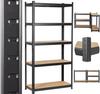 Steel Storage Rack 5-Shelf 3-in-1 Press-Fit