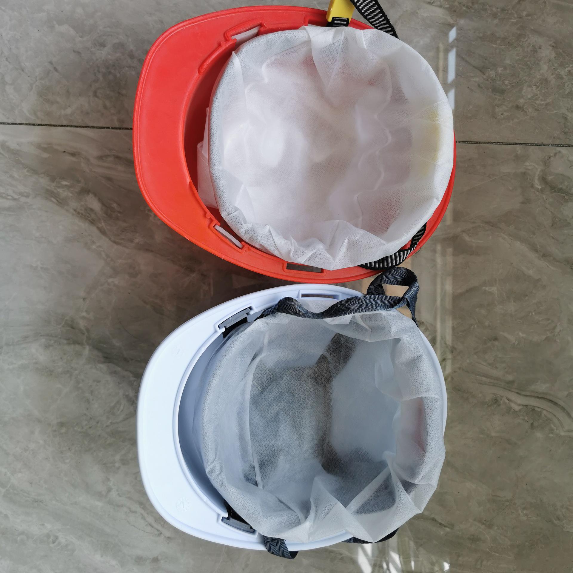 

Blue and White Breathable Non-Woven Disposable Helmet Liner Cap – Sweat-Absorbent and Sanitary Head Cover by Zhao Zhiwu. Thick Blue 10 pcs