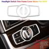 For BMW 5 7 X3 X4 F10 F07 F01 F25 F26 Car LED Headlight Switch Button Cover Trim