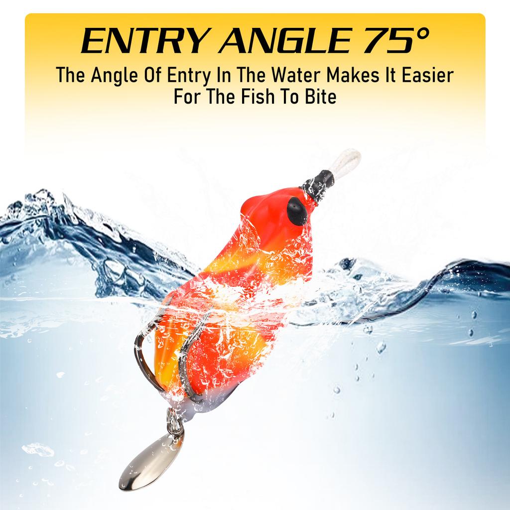 1Pcs Soft Frog Fishing Bait Soft Silicone Fishing Frog Lure Floating Frog Bait