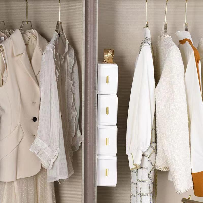 Wall-Mounted Sock & Underwear Organizer: Drawer-Style, Grid Design, Space-Saving Solution