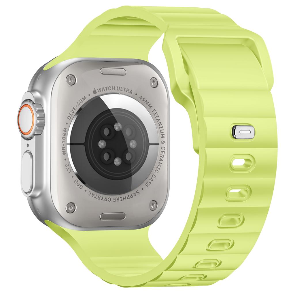 Night Glowing Sport Silicone Strap Correas Bracelet For Apple Watch Ultra Band for iWatch 42mm 44mm 45mm 46mm 49mm Watch Series 11 10 9 8 7 6 5 SE3