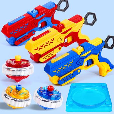 Gyro Toys Children'S Educational Toys Luminous Alloy Gyro Set Boy Launcher Versus War Toys Stall
