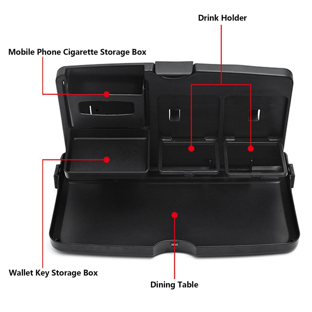 Car Tray Shelving Dining Car Auto Seat Back Tray Multi-Function Foldable Practical Small Table Food Drinks Holders Accessories