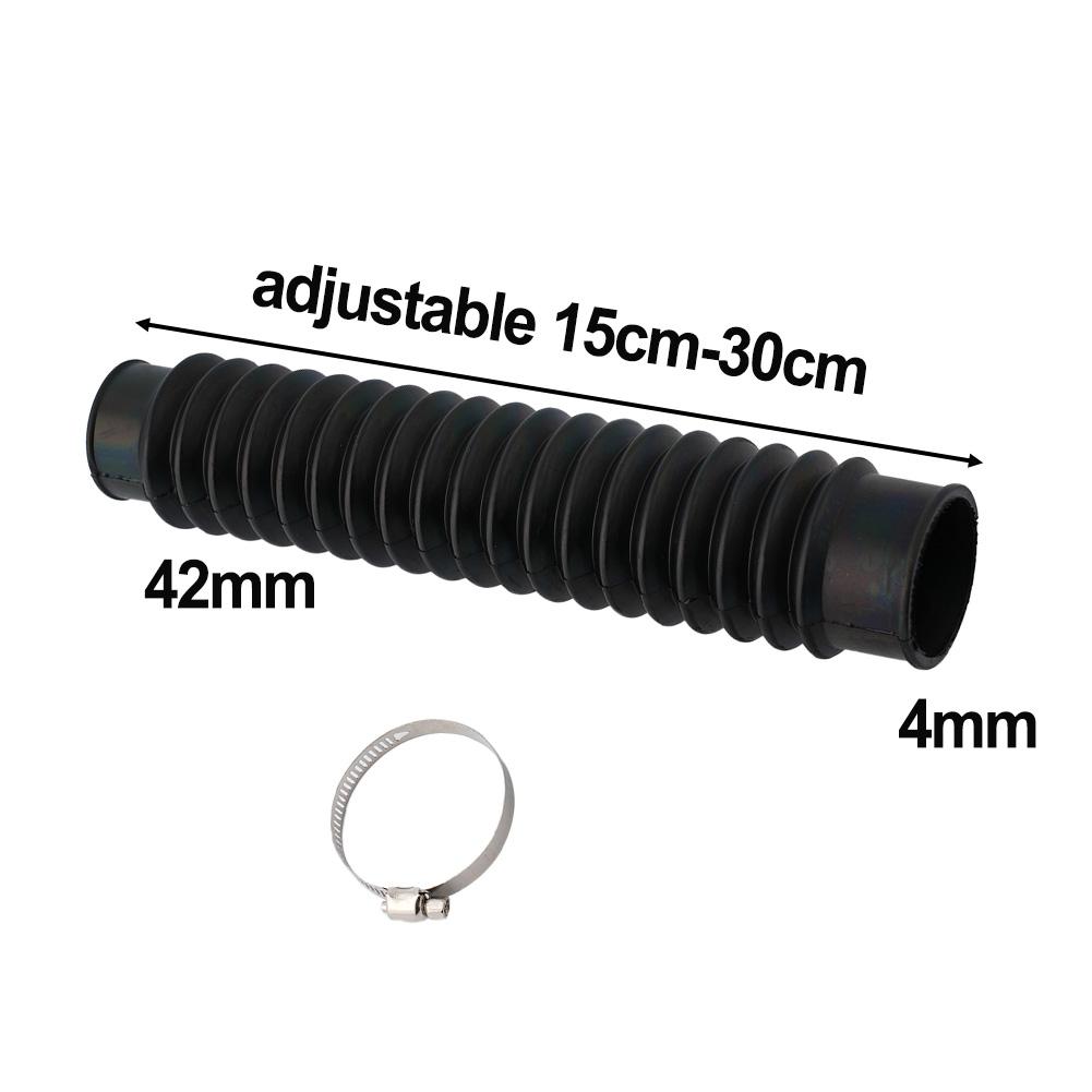 Universal Car Air Filter Hose Hood Air Intake Pipe Motorcycle Air Ducting Hose Tube Black Flexible Filter Pipe