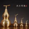 Yellow Ornaments Open Cover Hollow Gossip Copper Gourd Large Lucky Pendant Home Living Room Decorations