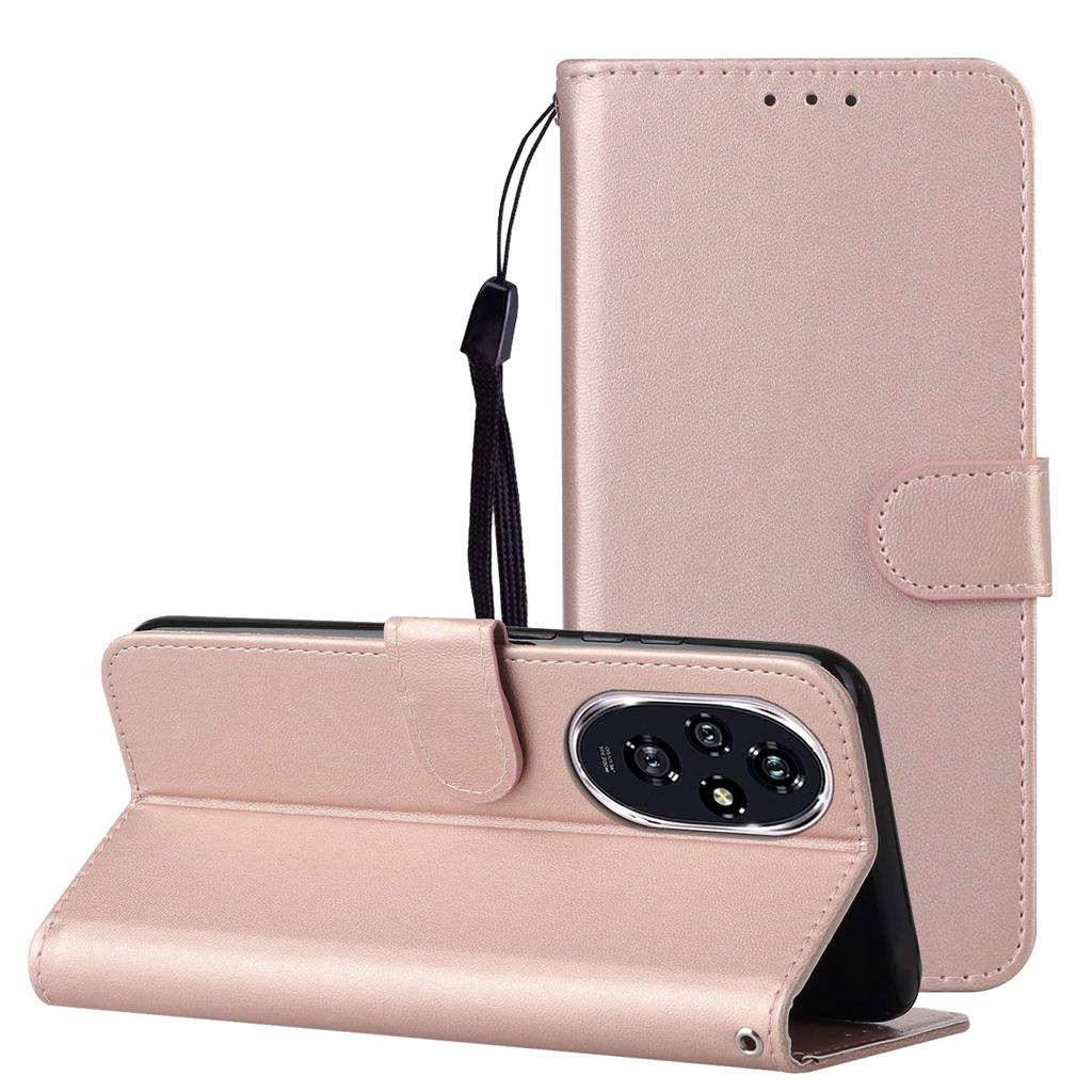 Für Honor 200 Pro 5G Hülle Brieftaschenstil Klappbare Leder Handyhülle Kartenhalter