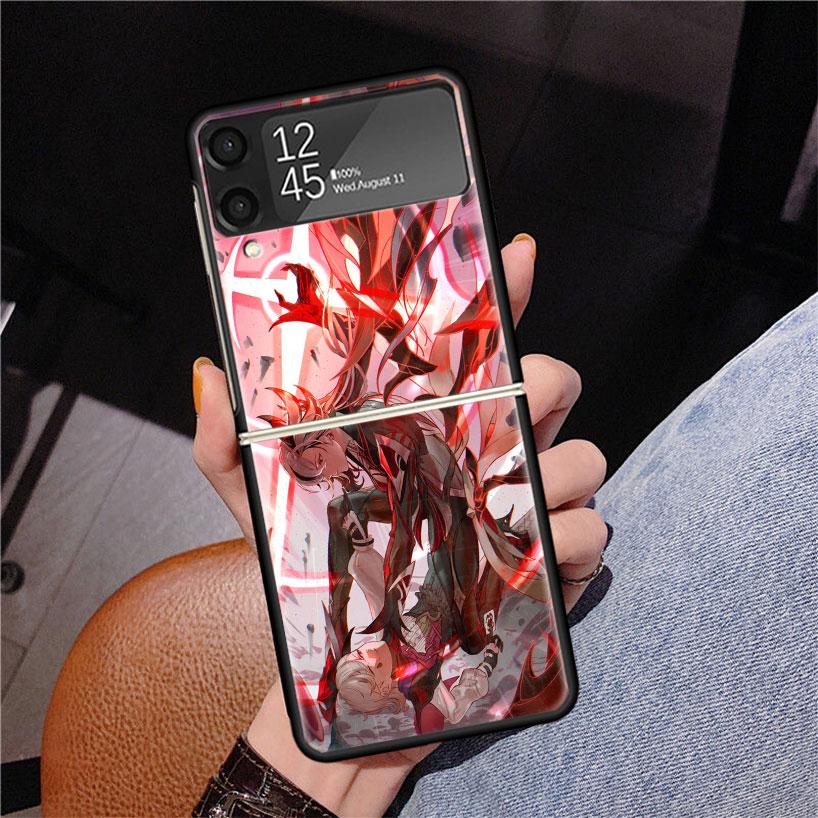 

Arlecchino Genshin Impact Phone Case For Samsung Z Flip 7 6 5 4 3 Galaxy ZFlip7 ZFlip6 ZFlip5 ZFlip4 ZFlip3 5G Print Cover Samsung Z Flip 6