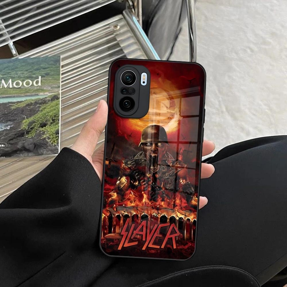Slayer Heavy Metal Rock Band Phone Case for Xiaomi Redmi Note 14 13 12 11 Ultra Pro Lite 5G Toughened Glass Cover