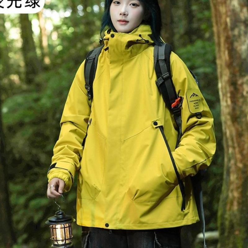 Men's Rain Jacket Lightweight Windbreaker with Hooded Water Resistant Outdoor Raincoat for Hiking Travel Camping