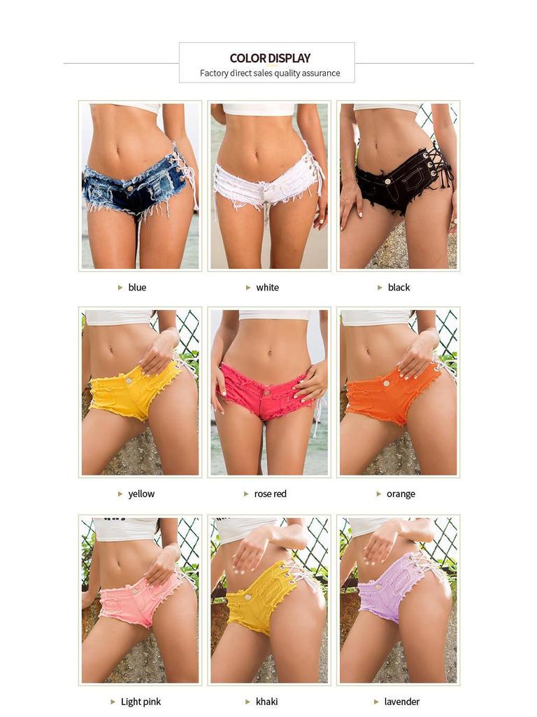 Summer Low-Waist Sexy Slimming Denim Shorts for Women