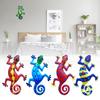 Metal Gecko Wall Hanging Home Decor Artisan Crafted Hardware Ornament For Home Decoration
