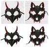 Maschera di Drago Anime Maschera di Halloween Maschera di Scheletro Animale Maschera Teschio Cosplay Cane Maschera da Festa Maschera di Lupo Diavoli Horror