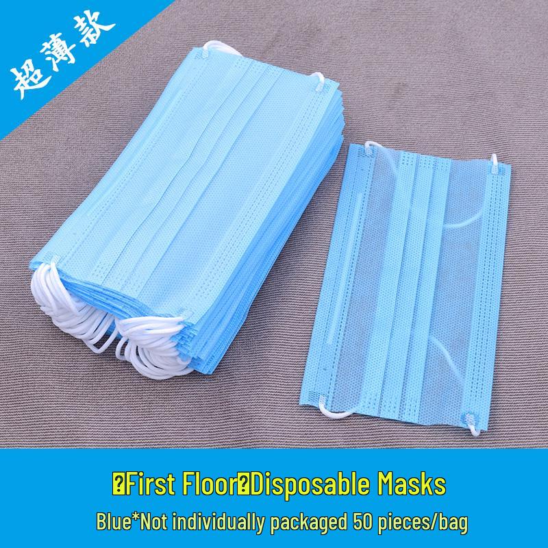 Disposable Breathable Summer Face Mask - Single and Double Layer, Black & White