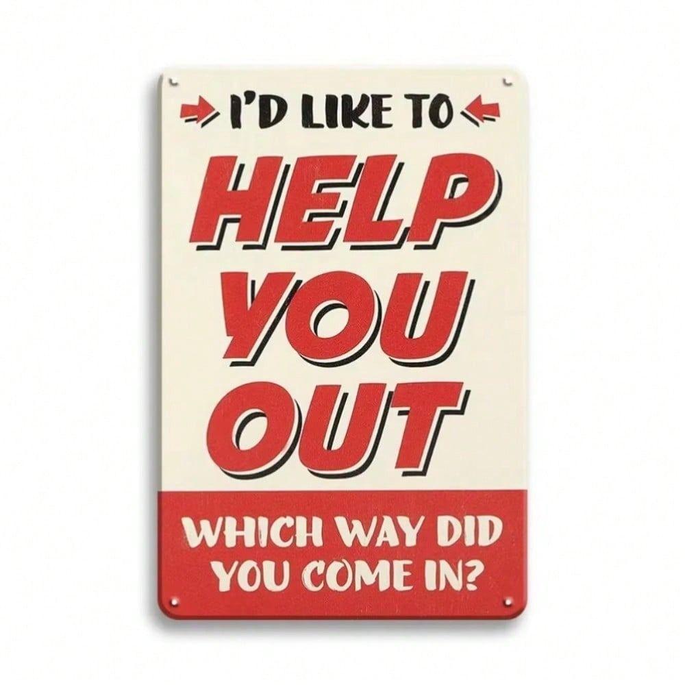 20x30cm Metal Tin Sign Retro Wall Art Home Decor